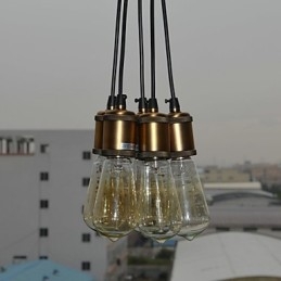 Lámpara empotrada de metal galvanizado estilo campestre