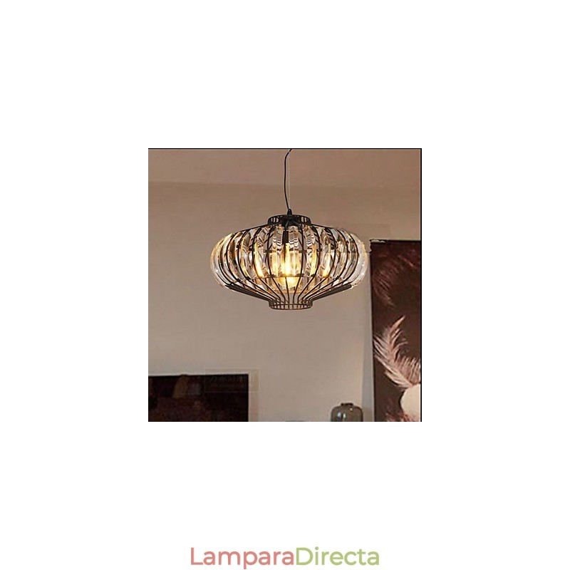 Lámpara de araña de cristal simple Lámpara de araña Arte de hierro Creativo