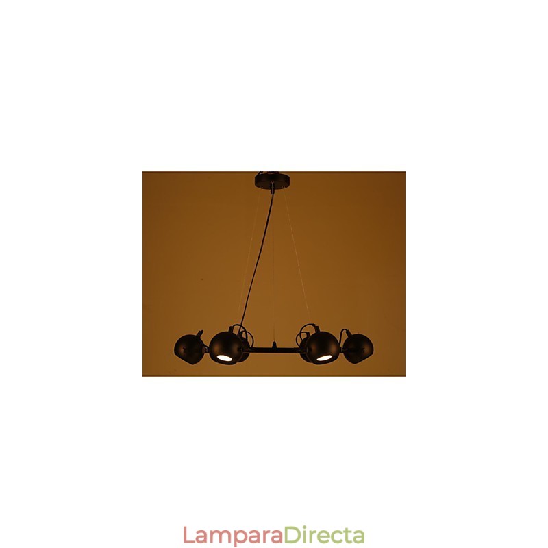 Lámpara de araña vintage de hierro con diseño creativo de viento industrial.
