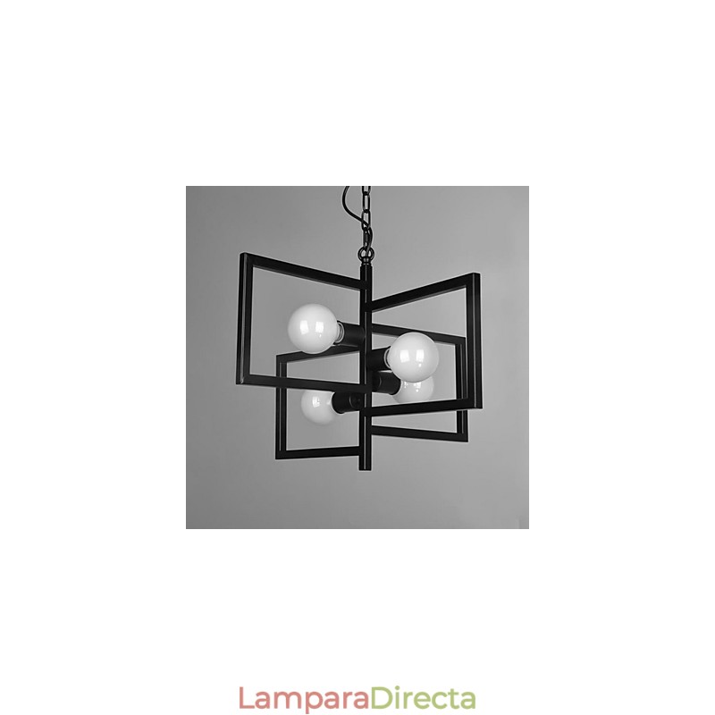 Lámpara colgante de metal con pintura rústica vintage para garaje