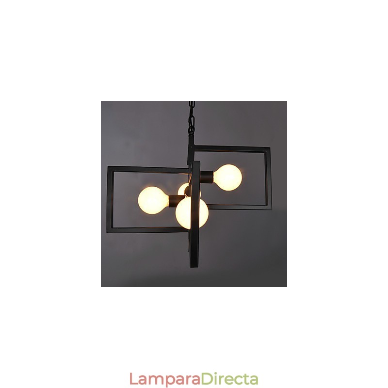 Lámpara colgante de metal con pintura rústica vintage para garaje