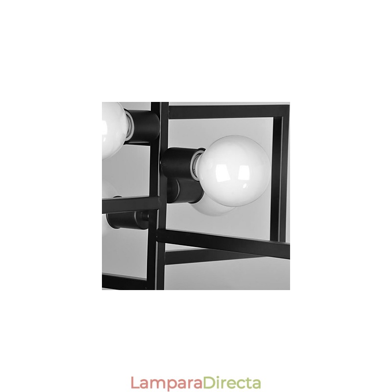 Lámpara colgante de metal con pintura rústica vintage para garaje