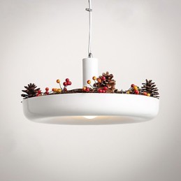 Lámpara colgante de diseño decorativo contemporáneo moderno en blanco puro