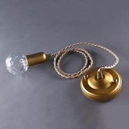 Lámpara colgante moderna, contemporánea, estilo vintage mini, de metal dorado