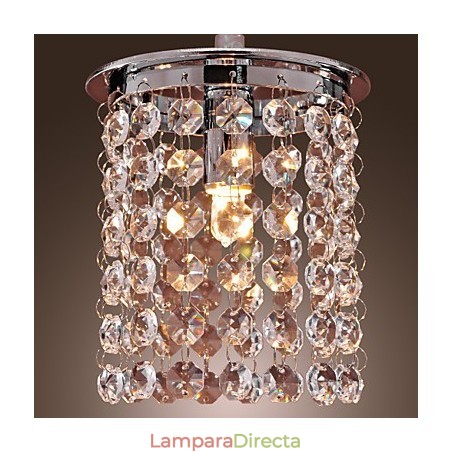 Lámpara colgante moderna contemporánea de cristal en estilo mini, galvanizada Lámpara colgante moderna contemporánea de cristal en estilo mini, galvanizada