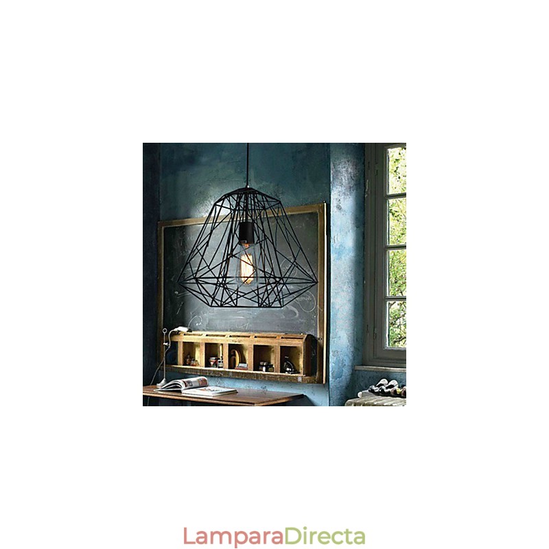 Lámpara colgante de metal con pintura retro vintage para garaje