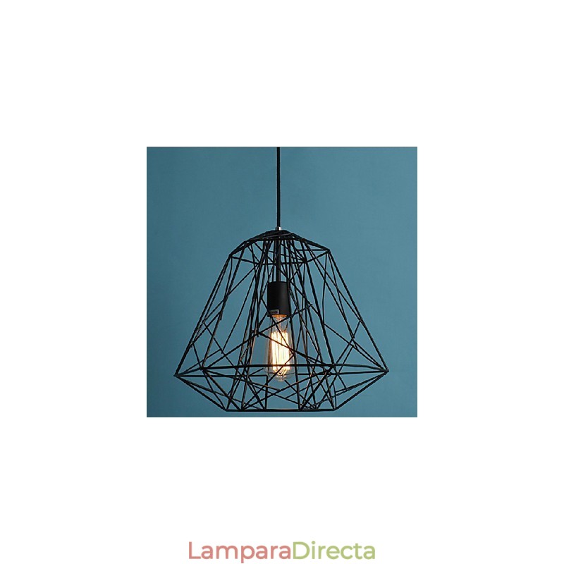 Lámpara colgante de metal con pintura retro vintage para garaje