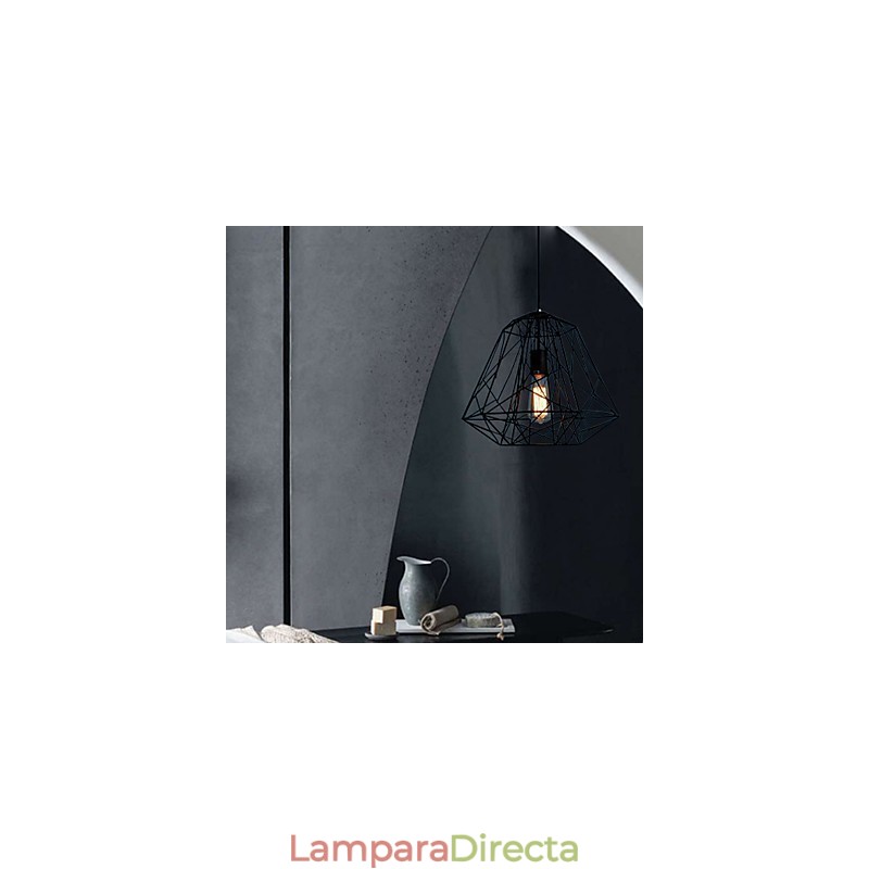Lámpara colgante de metal con pintura retro vintage para garaje