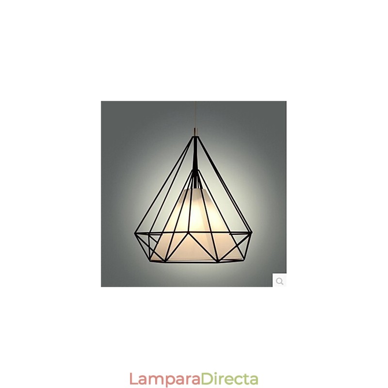 Colgante de diamante simple de una sola cabeza estilo retro americano