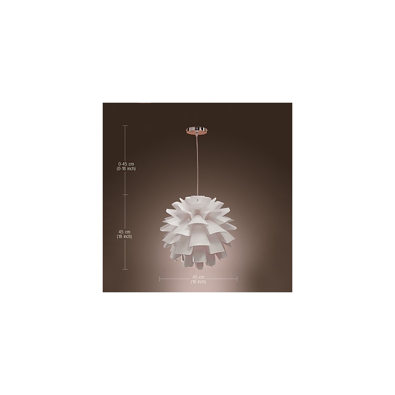 Lámpara colgante moderna contemporánea con pintura retro y globo