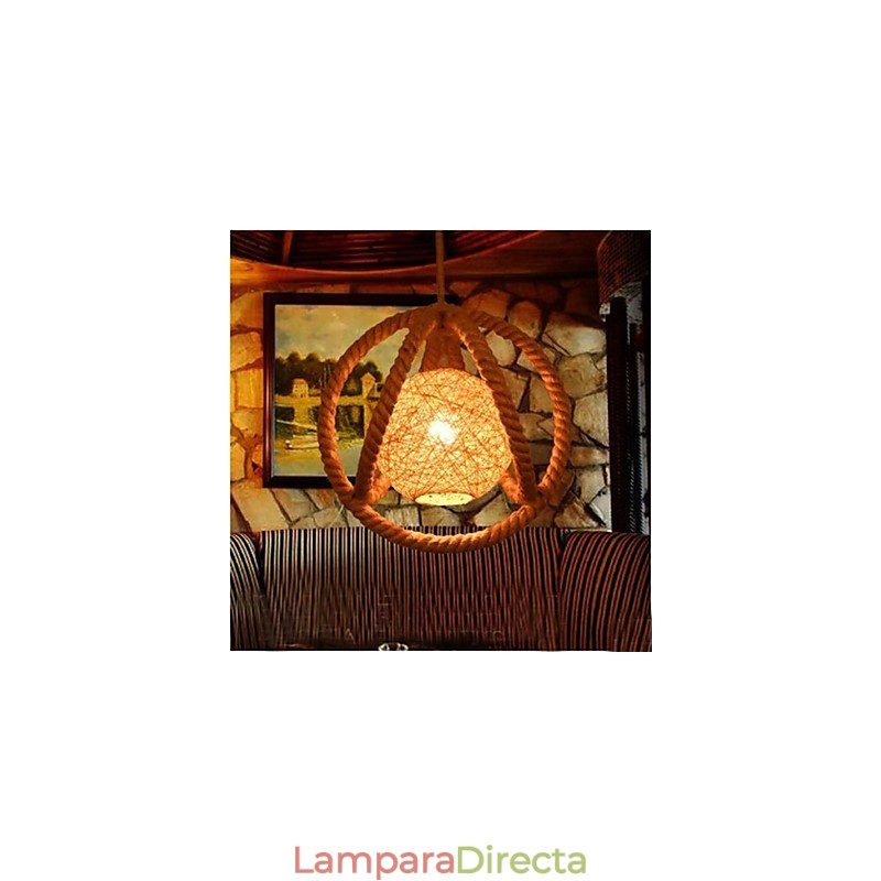 La lámpara de araña retro industrial de cuerda de viento