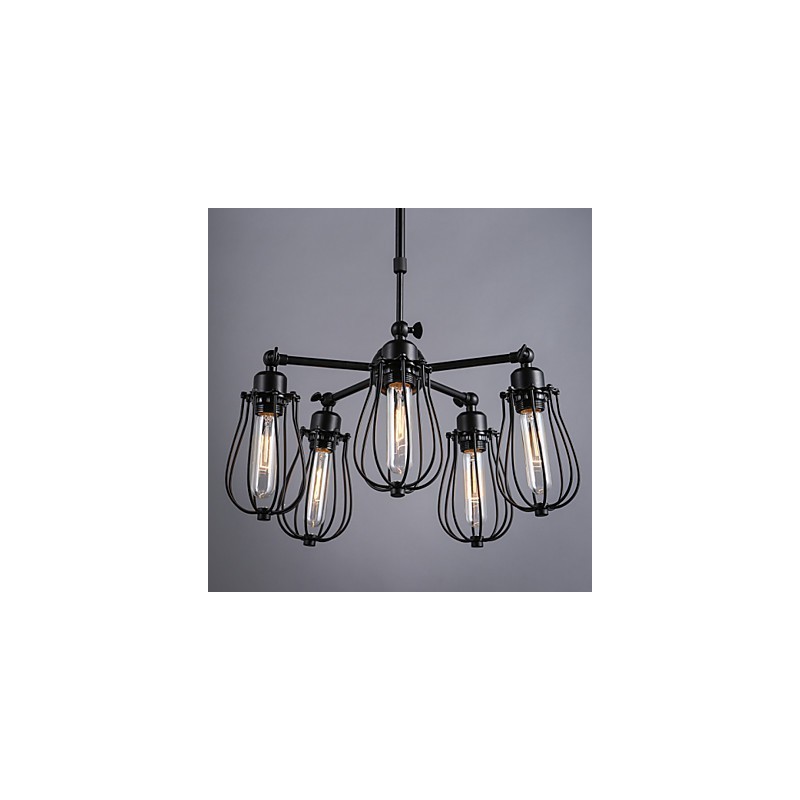 Lámparas de techo de metal clásicas retro, lámparas colgantes sencillas, lámpara colgante de cafetería