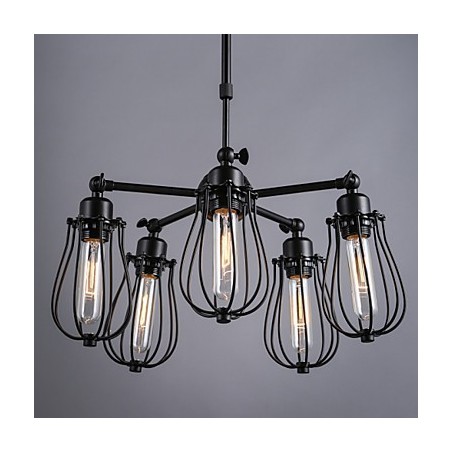 Lámparas de techo de metal clásicas retro, lámparas colgantes sencillas, lámpara colgante de cafetería