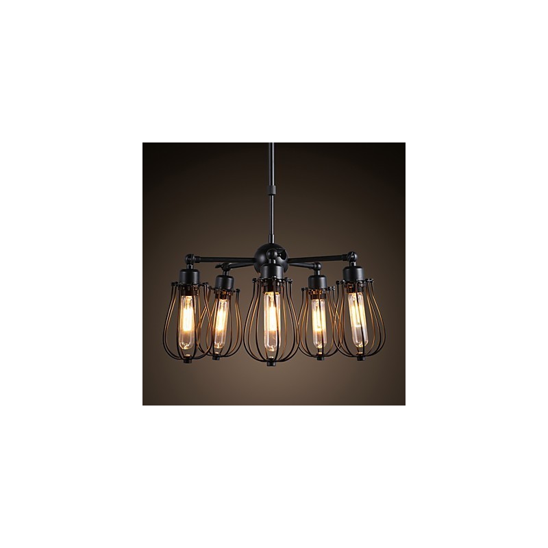 Lámparas de techo de metal clásicas retro, lámparas colgantes sencillas, lámpara colgante de cafetería