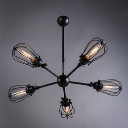 Lámparas de techo de metal clásicas retro, lámparas colgantes sencillas, lámpara colgante de cafetería