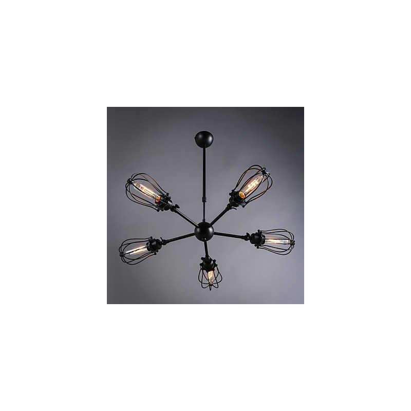 Lámparas de techo de metal clásicas retro, lámparas colgantes sencillas, lámpara colgante de cafetería