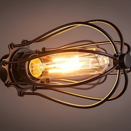 Lámparas de techo de metal clásicas retro, lámparas colgantes sencillas, lámpara colgante de cafetería