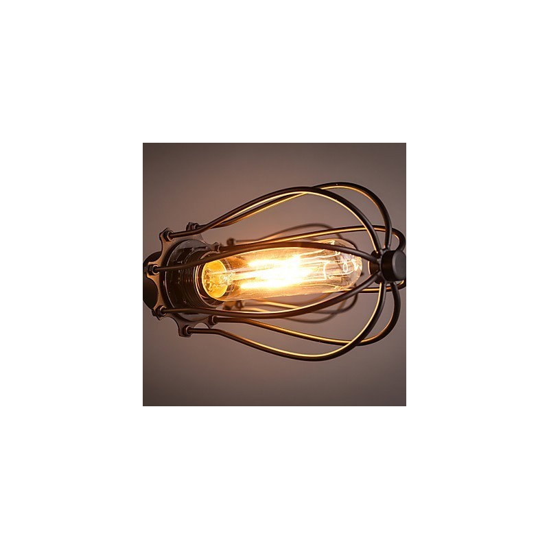 Lámparas de techo de metal clásicas retro, lámparas colgantes sencillas, lámpara colgante de cafetería