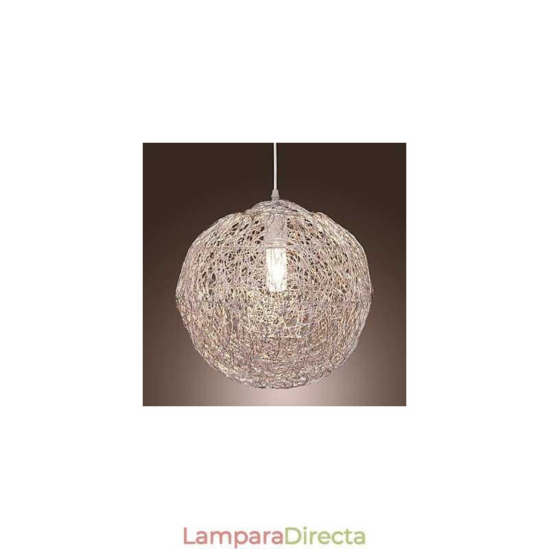 Lámpara colgante moderna y contemporánea estilo globo mini, cromada