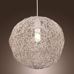 Lámpara colgante moderna y contemporánea estilo globo mini, cromada