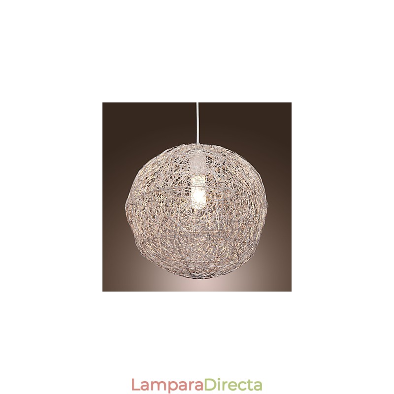 Lámpara colgante moderna y contemporánea estilo globo mini, cromada