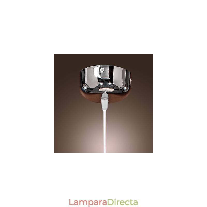 Lámpara colgante moderna y contemporánea estilo globo mini, cromada