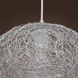 Lámpara colgante moderna y contemporánea estilo globo mini, cromada