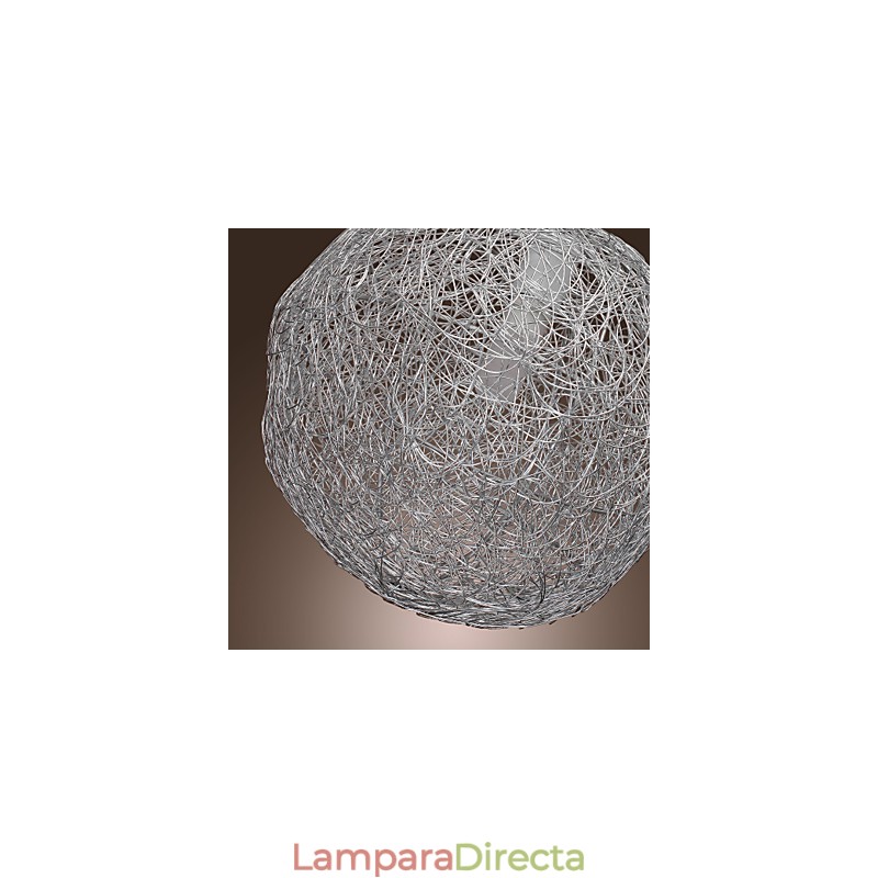 Lámpara colgante moderna y contemporánea estilo globo mini, cromada