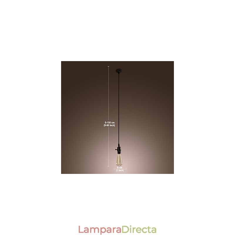 Lámpara colgante mini de estilo vintage clásico tradicional
