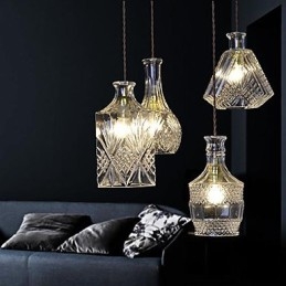 Lámpara de araña de metal moderna de estilo mini contemporáneo