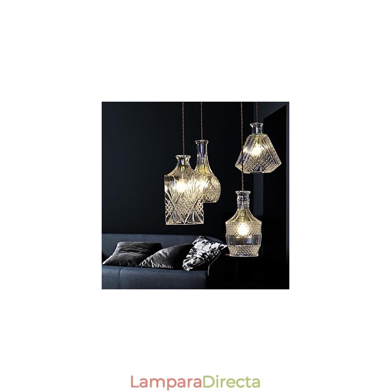 Lámpara de araña de metal moderna de estilo mini contemporáneo
