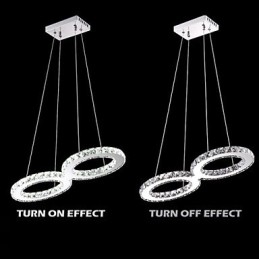 Lámpara colgante de techo de cristal, accesorios de iluminación