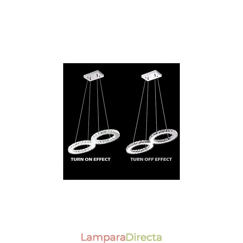 Lámpara colgante de techo de cristal, accesorios de iluminación