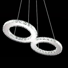 Lámpara colgante de techo de cristal, accesorios de iluminación