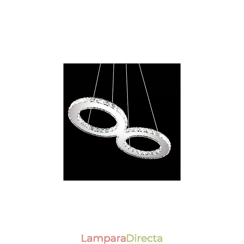 Lámpara colgante de techo de cristal, accesorios de iluminación