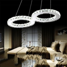 Lámpara colgante de techo de cristal, accesorios de iluminación