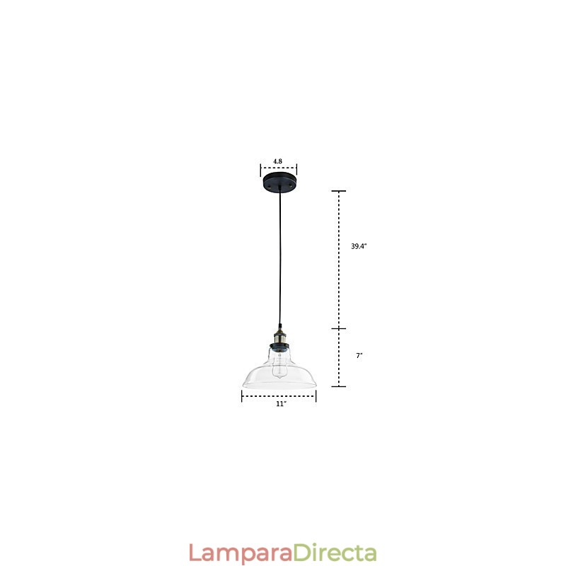 Lámparas colgantes tradicionales clásicas vintage retro de metal