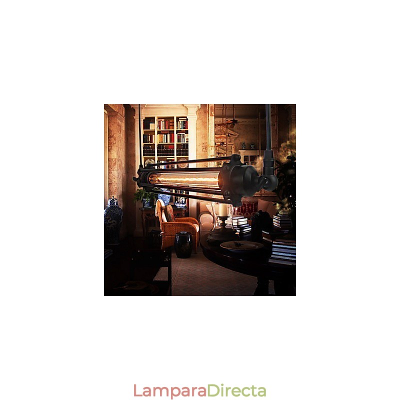 Lámpara colgante estilo loft retro, lámpara clásica vintage de metal estilo campestre.