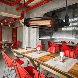 Lámpara colgante estilo loft retro, lámpara clásica vintage de metal estilo campestre.
