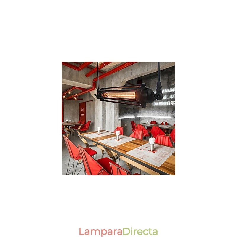 Lámpara colgante estilo loft retro, lámpara clásica vintage de metal estilo campestre.