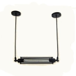 Lámpara colgante estilo loft retro, lámpara clásica vintage de metal estilo campestre.