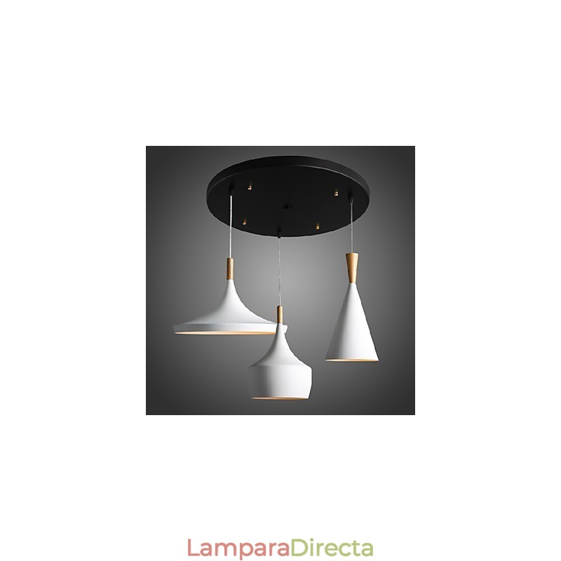 Lámpara de araña estilo mini moderna contemporánea de metal
