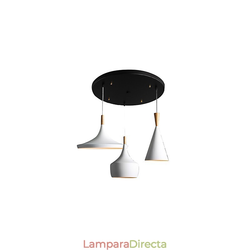 Lámpara de araña estilo mini moderna contemporánea de metal