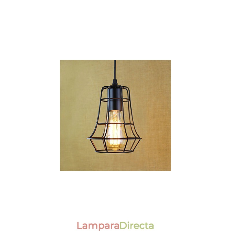 Lámparas colgantes tradicionales clásicas vintage retro campestres garaje metal
