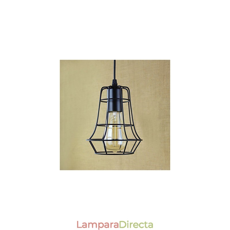 Lámparas colgantes tradicionales clásicas vintage retro campestres garaje metal