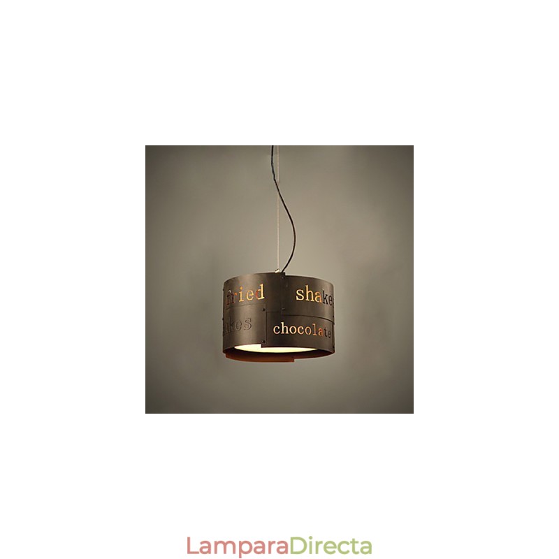Lámpara colgante de tela creativa de estilo nórdico moderno LOFT, lámpara colgante de cafetería, luz colgante de 35 cm de diámetro.