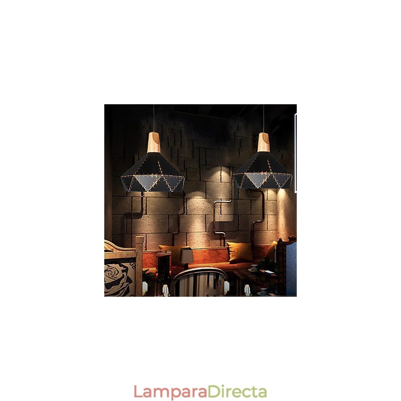 Lámparas de techo de metal clásicas retro, lámparas colgantes sencillas, lámpara colgante de cafetería