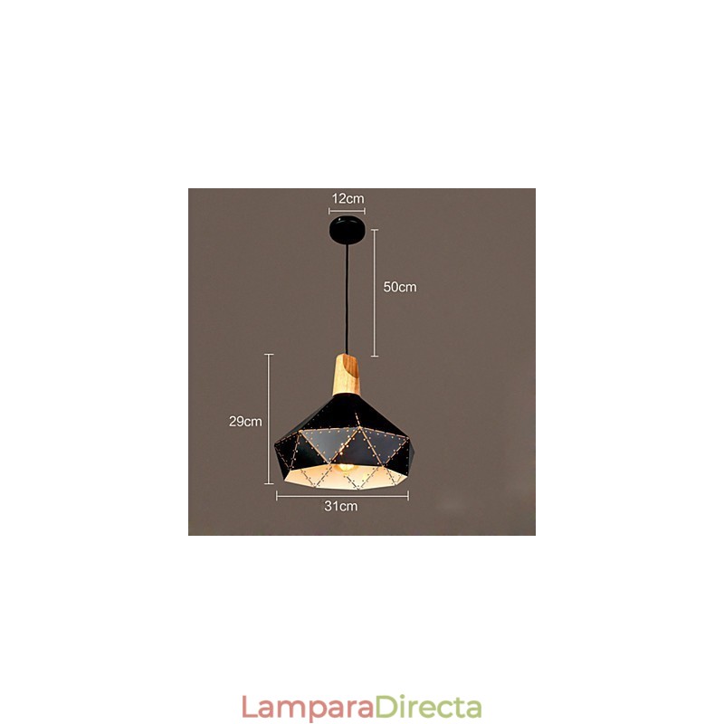 Lámparas de techo de metal clásicas retro, lámparas colgantes sencillas, lámpara colgante de cafetería