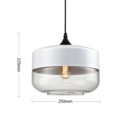 Lámpara de araña de cristal y hierro forjado de la tienda Nordic Creative Stair Shop