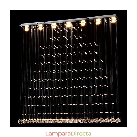 Lámpara colgante de cristal K9, lámpara colgante de alambre, iluminación de techo Lámpara colgante de cristal K9, lámpara colgante de alambre, iluminación de techo
